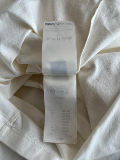 Louis Vuitton White Embossed Logo T-Shirt