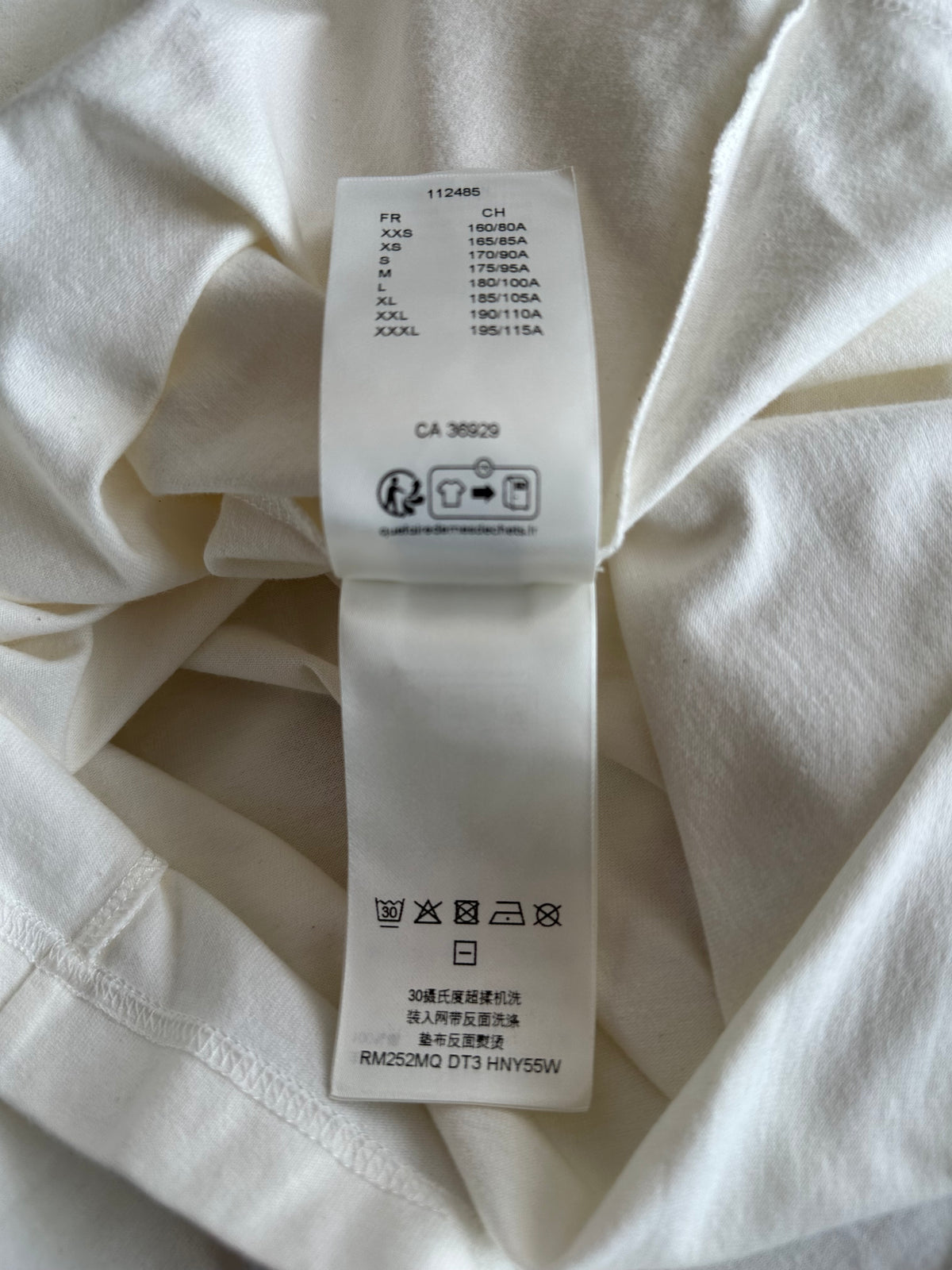 Louis Vuitton White Embossed Logo T-Shirt