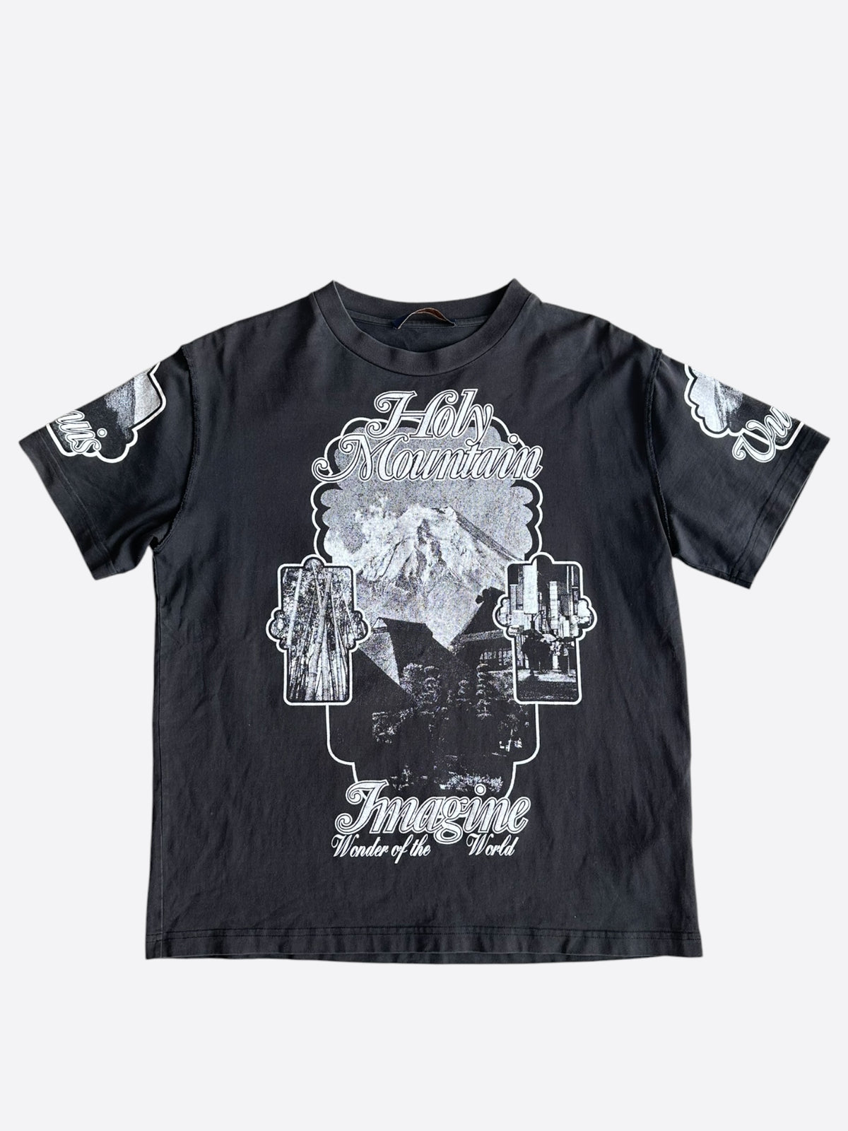 Louis Vuitton Black & White Holy Mountain Graphic T-Shirt
