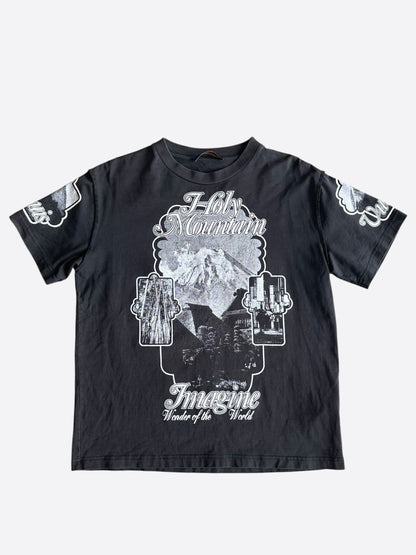 Louis Vuitton Black & White Holy Mountain Graphic T-Shirt