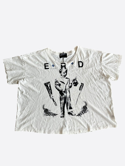 Enfants Riches Deprimes White & Black Katholisches Toothbrush T-Shirt