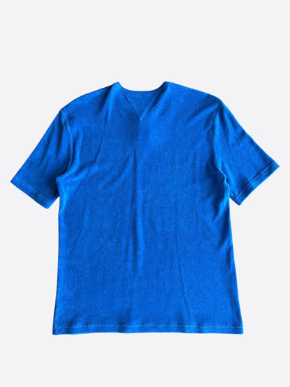 Bottega Blue Towel Henley T-Shirt