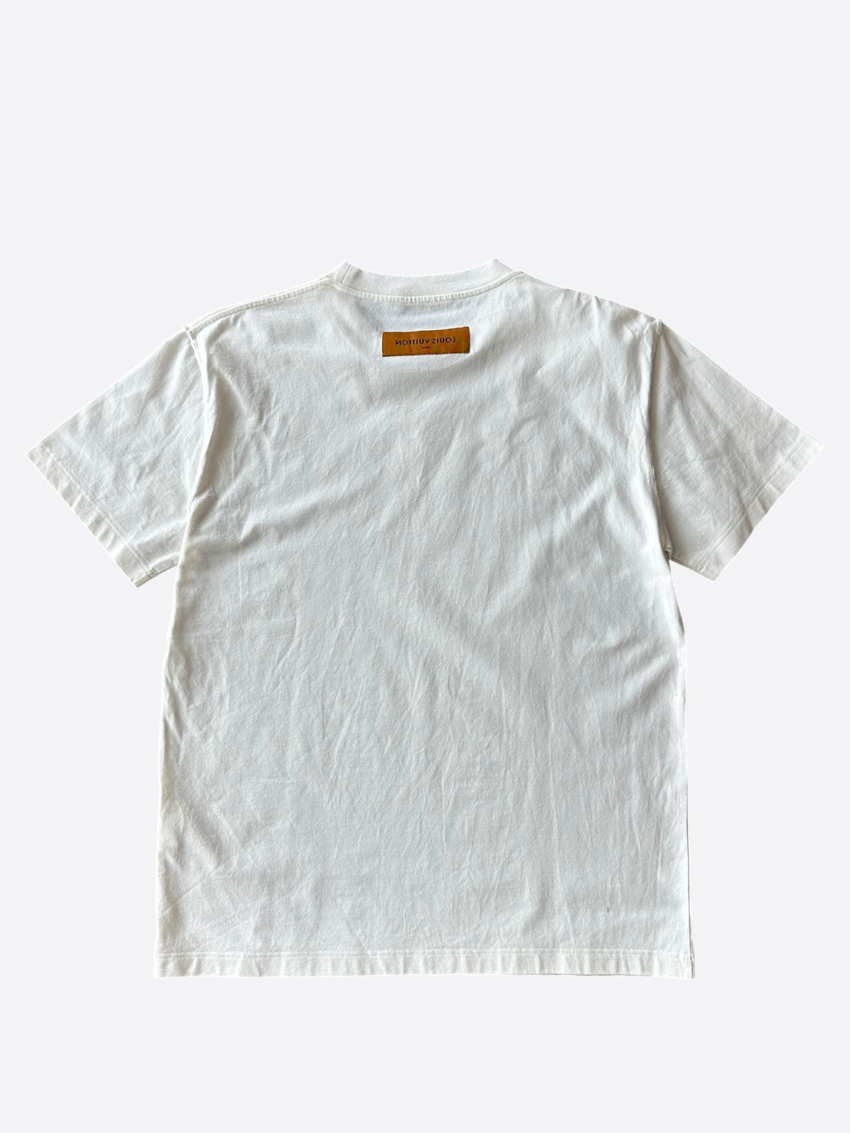 Louis Vuitton White Embossed Logo T-Shirt
