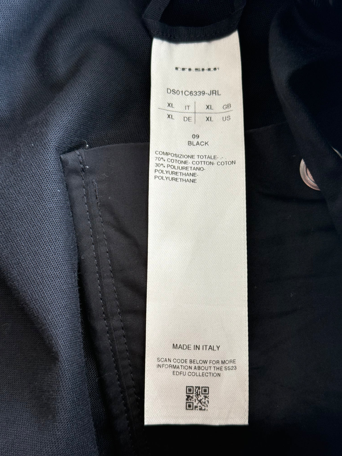 Rick Owens Black Mastodon Coated Cargo Pants