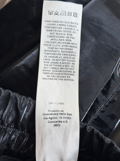 Rick Owens Black Mastodon Coated Cargo Pants