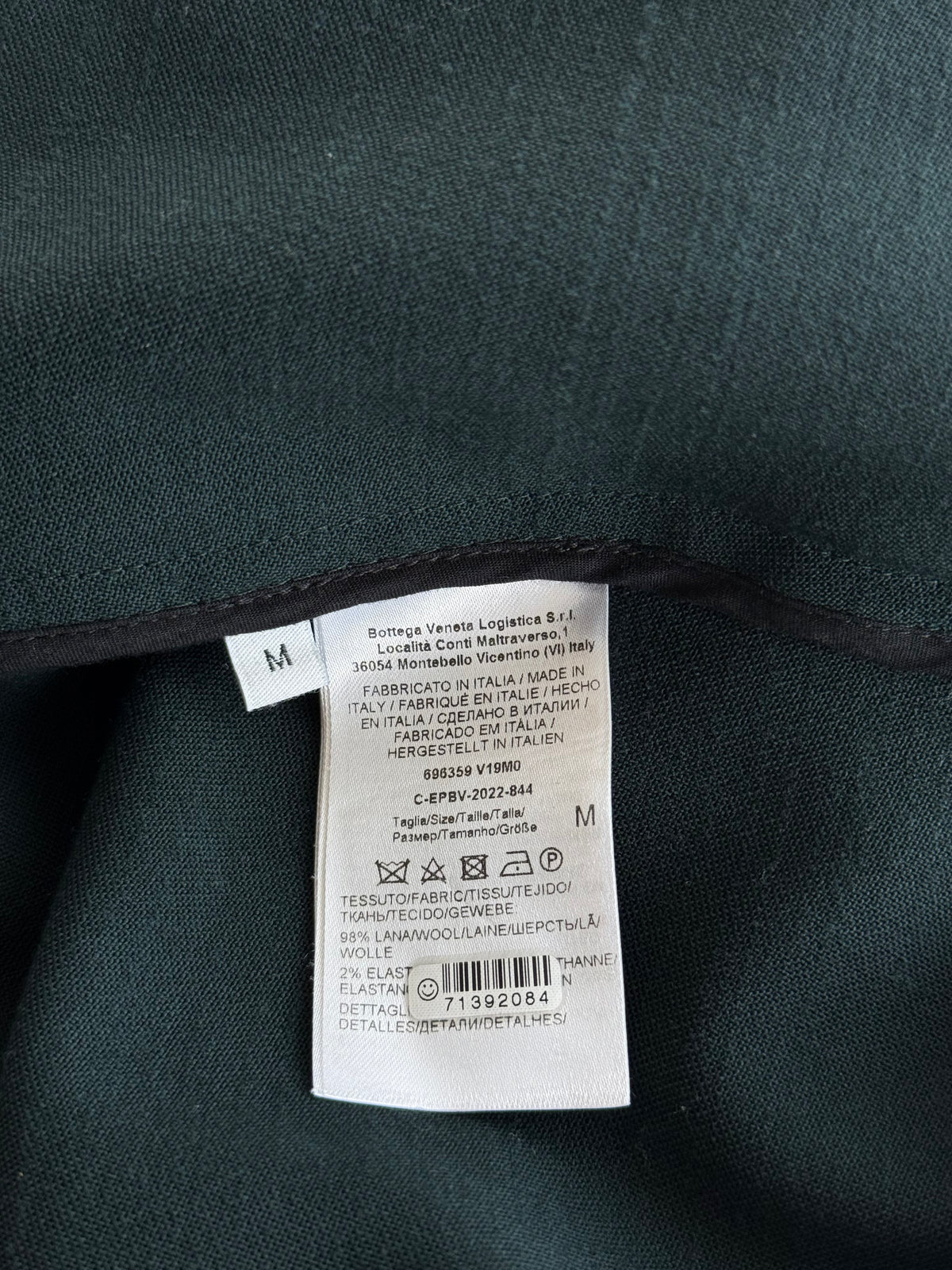 Bottega Veneta Green & White Striped Track Jacket
