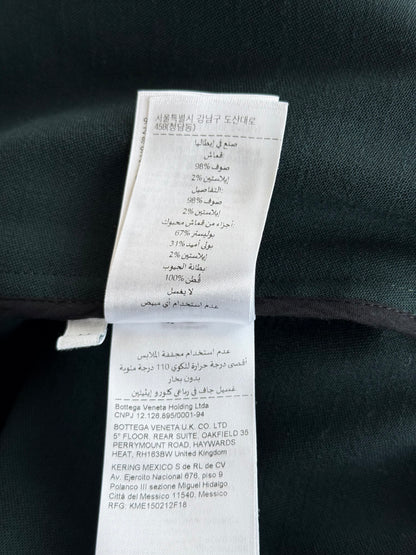 Bottega Veneta Green & White Striped Track Jacket
