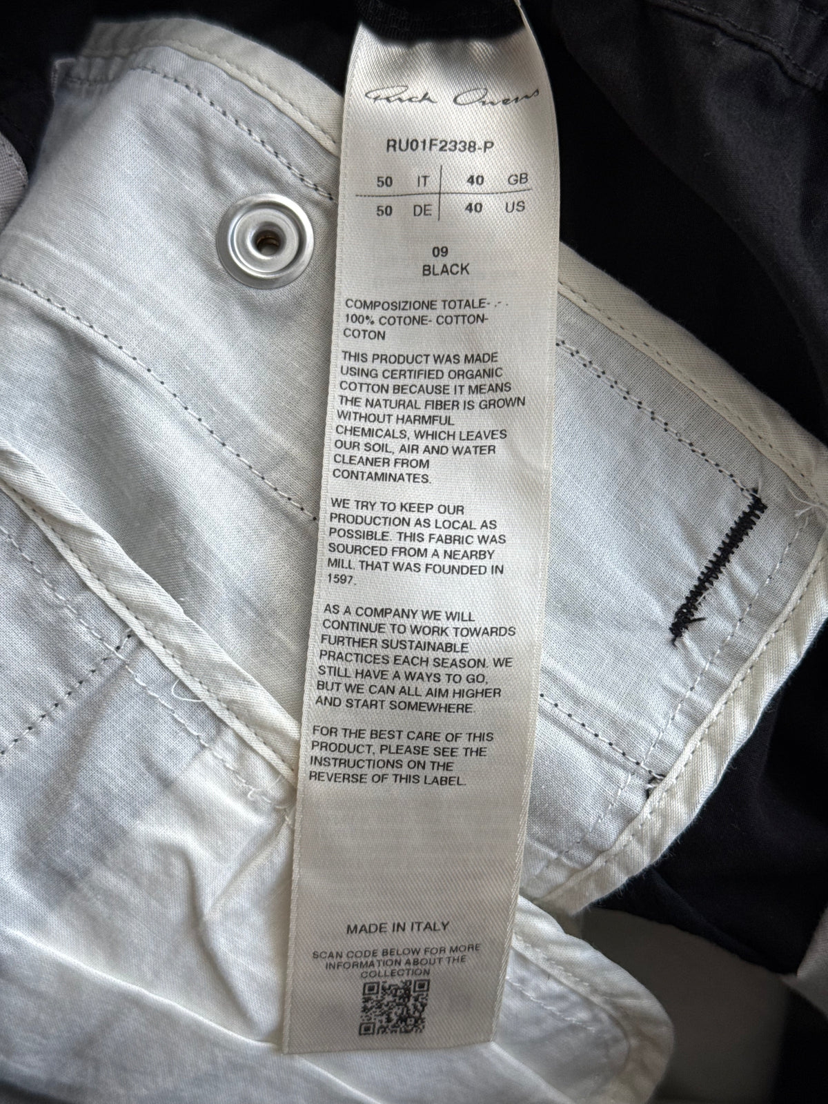 Rick Owens Black Heizer Bela Pants