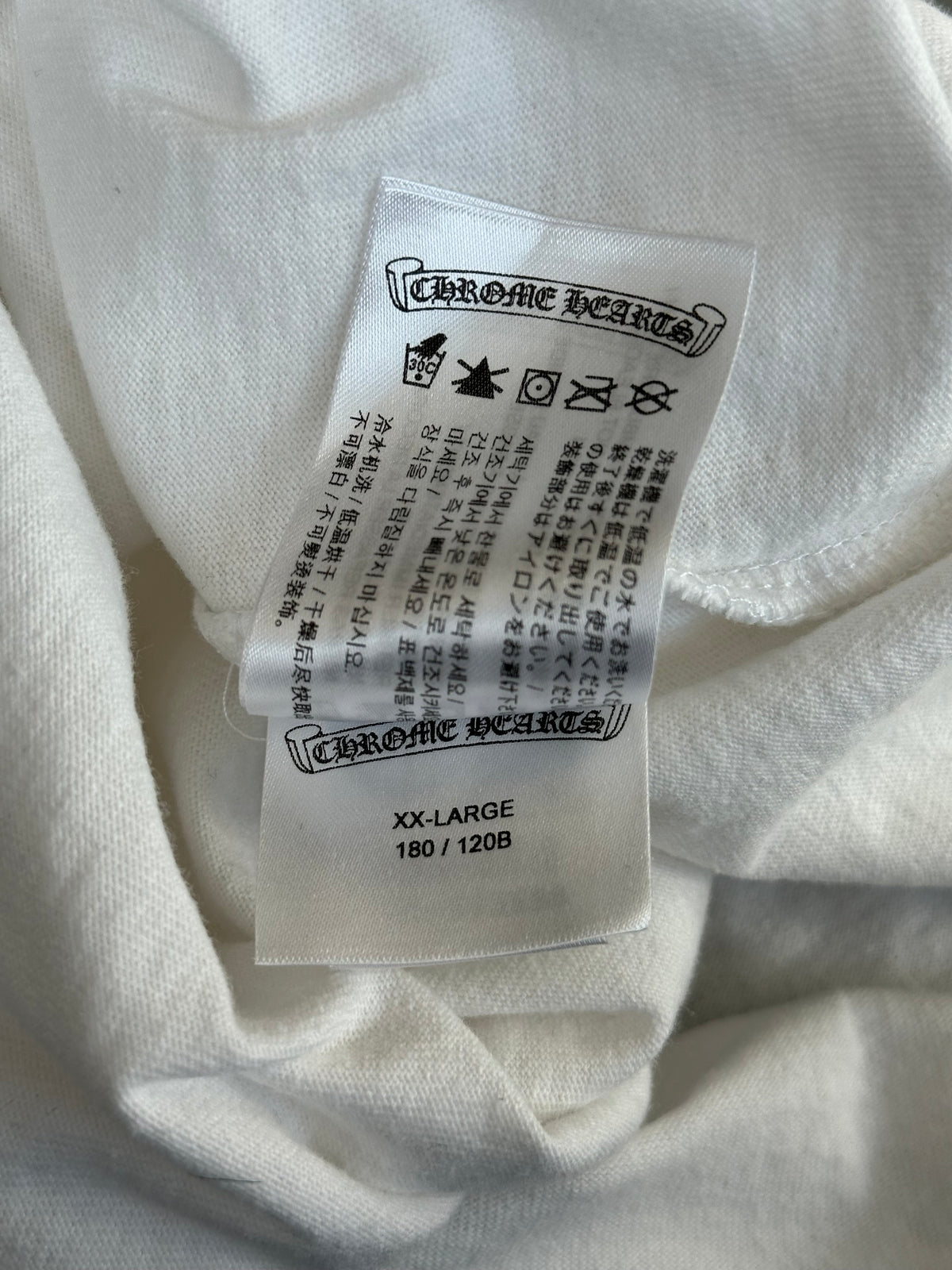 Chrome Hearts Matty Boy White Retro-Cycle Graphic T-Shirt