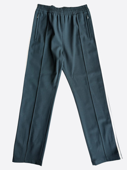 Bottega Veneta Green & White Striped Pleated Pants