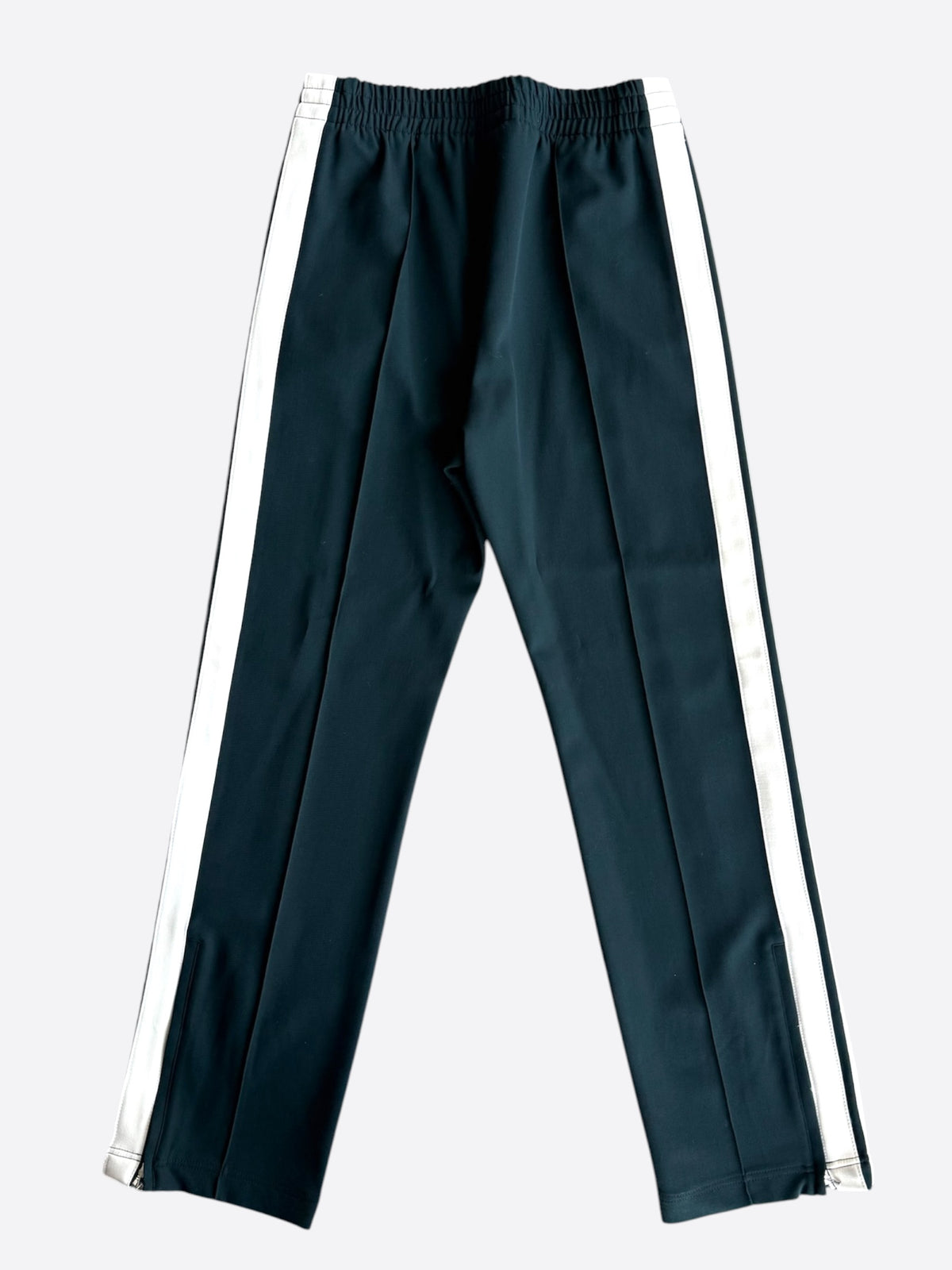 Bottega Veneta Green & White Striped Pleated Pants