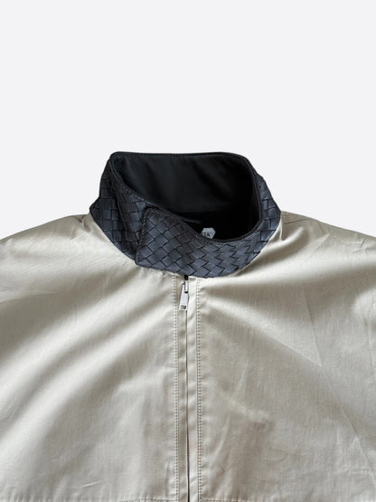 Bottega Beige & Black Intrecciato Jacket