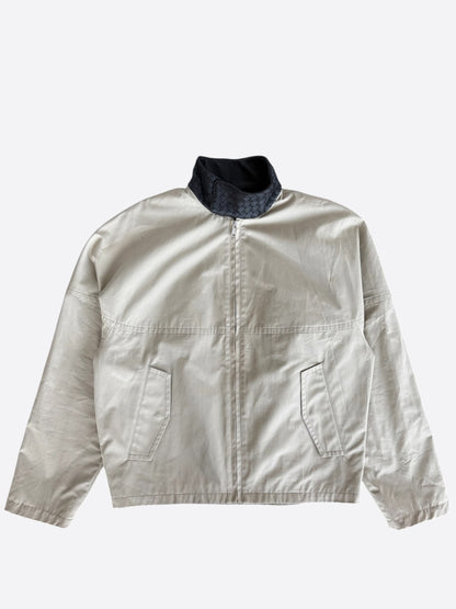 Bottega Beige & Black Intrecciato Jacket