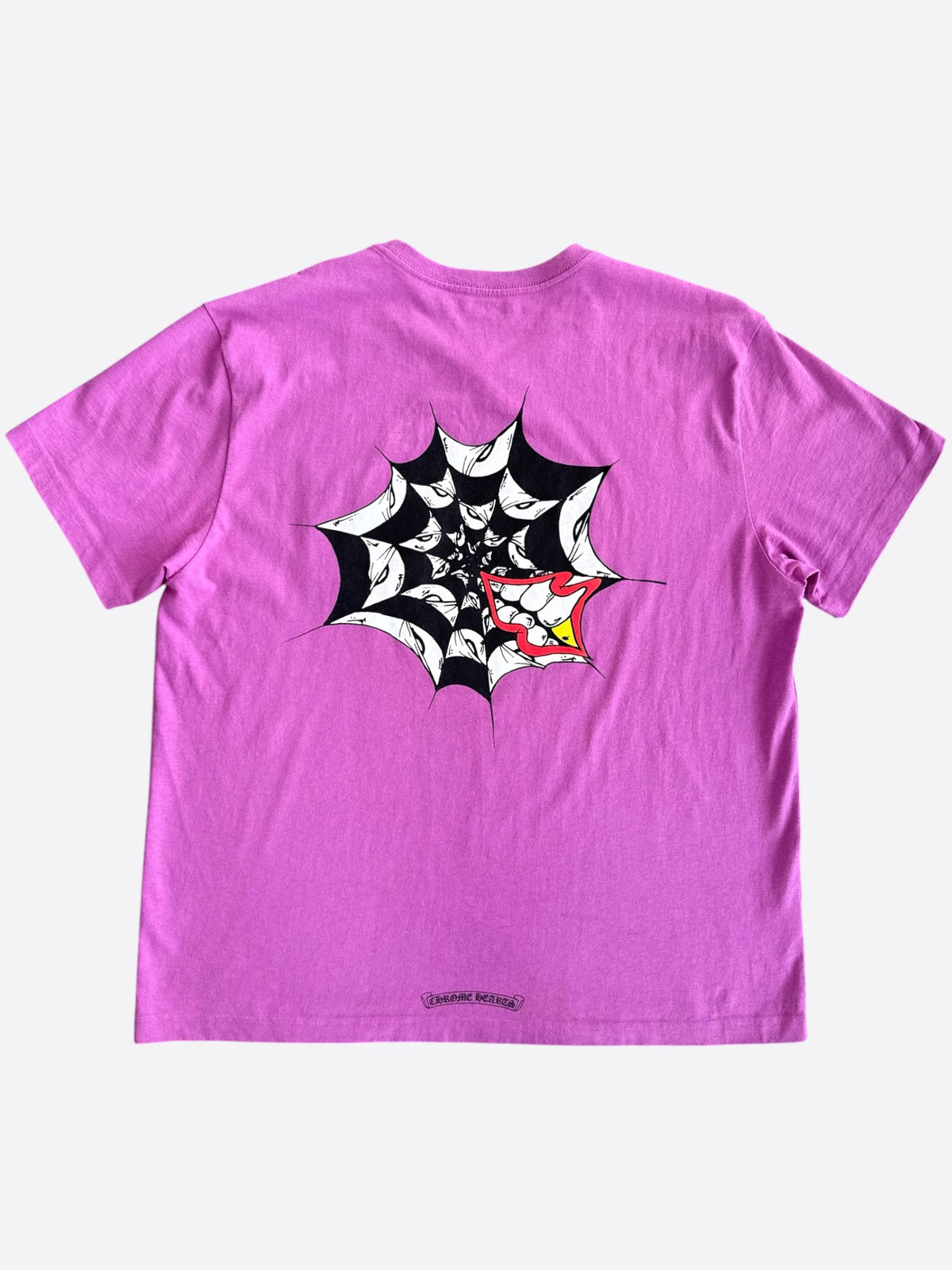 Chrome Hearts Matty Boy Purple Spider Web T-Shirt