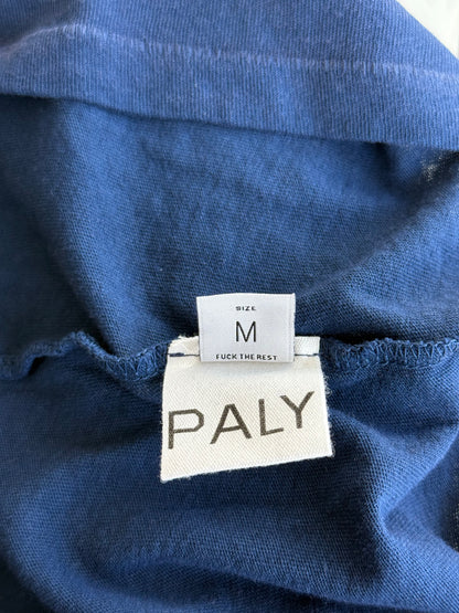 Paly Vintage Faded Blue & Orange Logo Distressed T-Shirt
