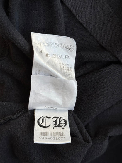 Chrome Hearts St. Barth Exclusive Black & White Scroll Logo T-Shirt