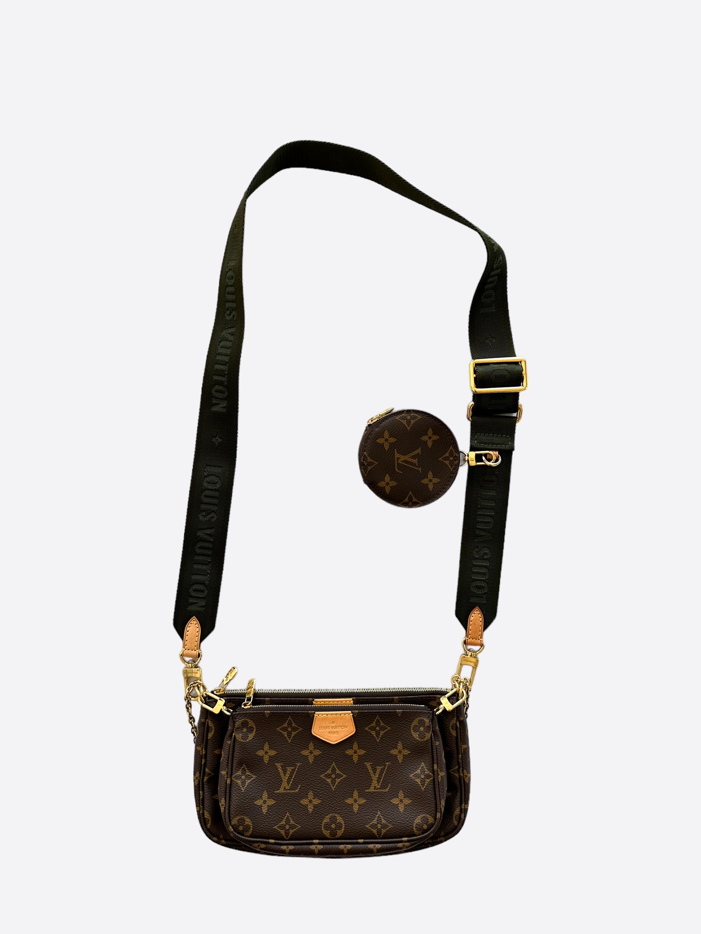 Louis Vuitton Khaki Brown Monogram Multi Pochette