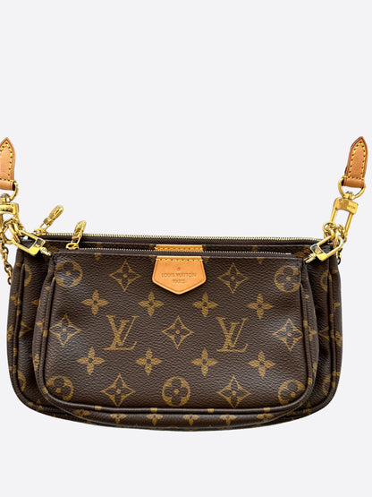 Louis Vuitton Khaki Brown Monogram Multi Pochette