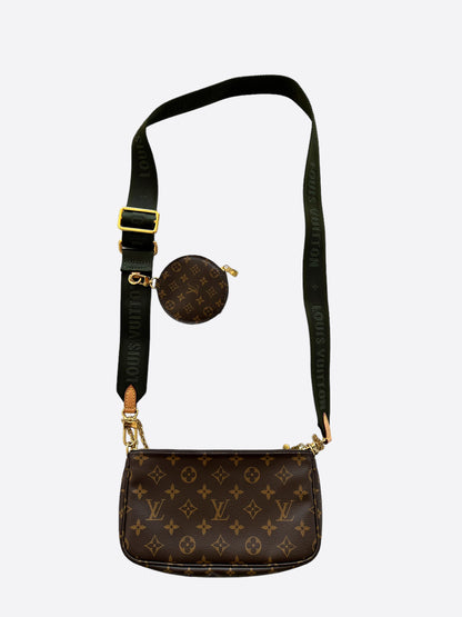 Louis Vuitton Khaki Brown Monogram Multi Pochette