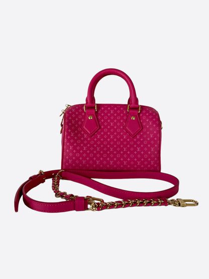 Louis Vuitton Pink Mini Monogram Leather Speedy 20