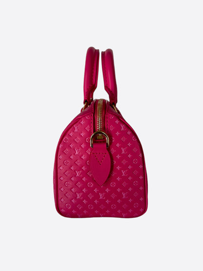 Louis Vuitton Pink Mini Monogram Leather Speedy 20