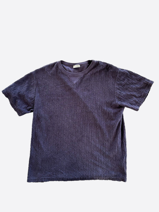 Dior Purple Oblique Towel T-Shirt