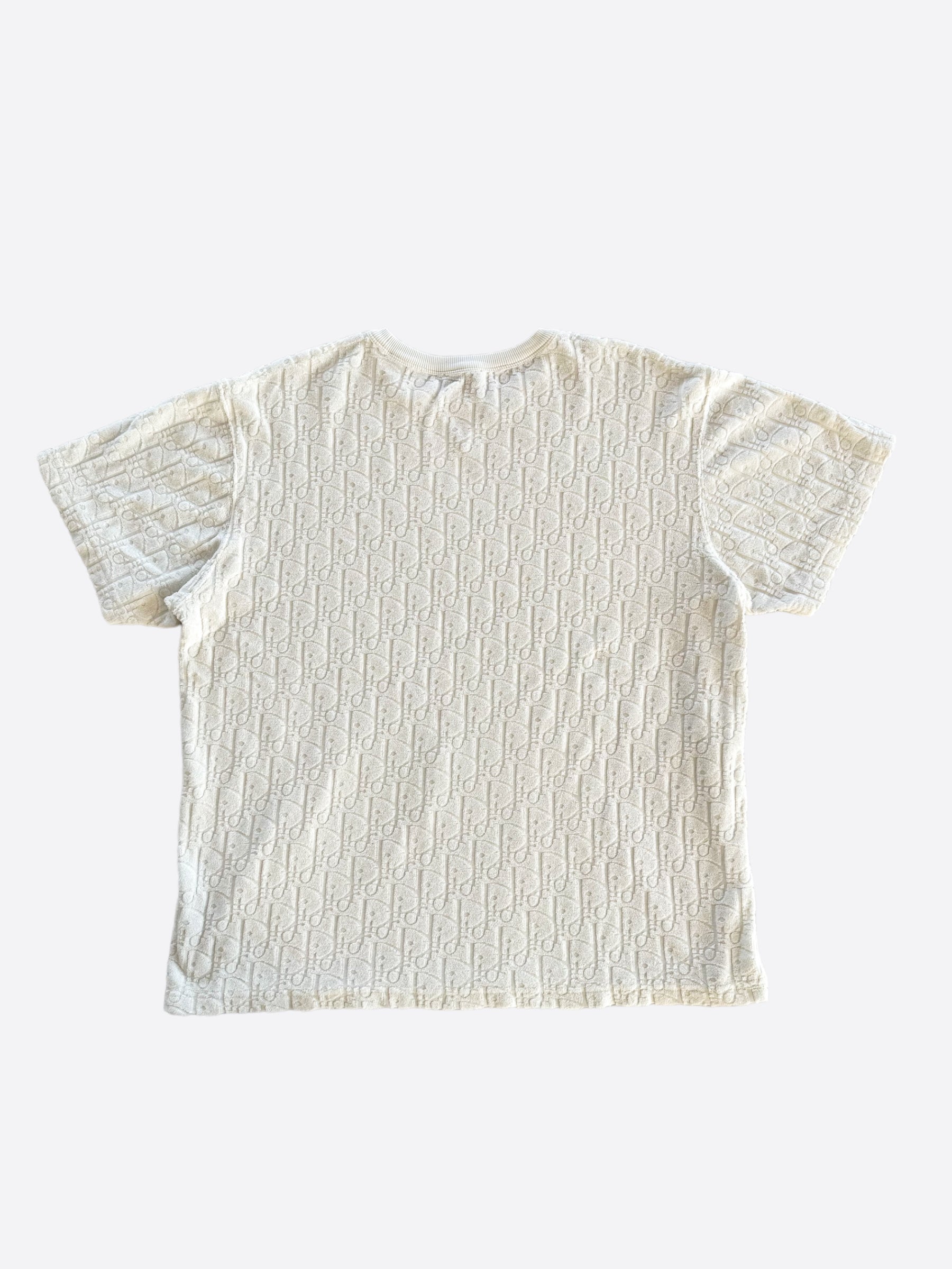 Dior White Oblique Towel T Shirt