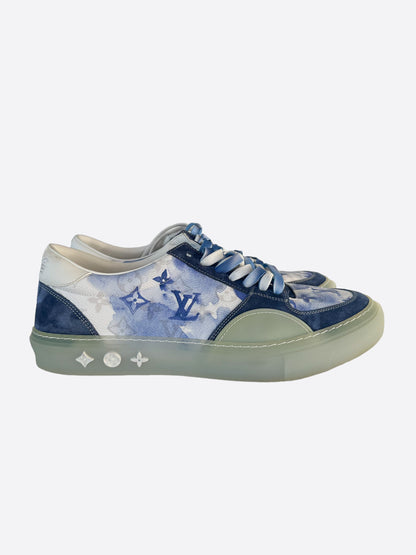 Louis Vuitton Blue Watercolor Monogram Ollie Sneakers