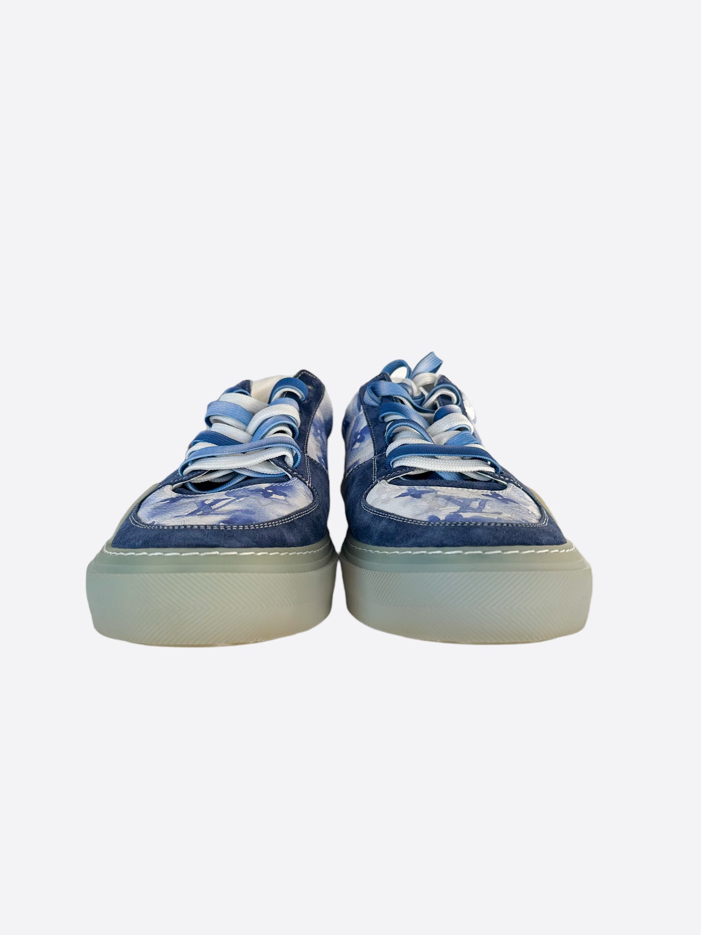 Louis Vuitton Blue Watercolor Monogram Ollie Sneakers – Savonches