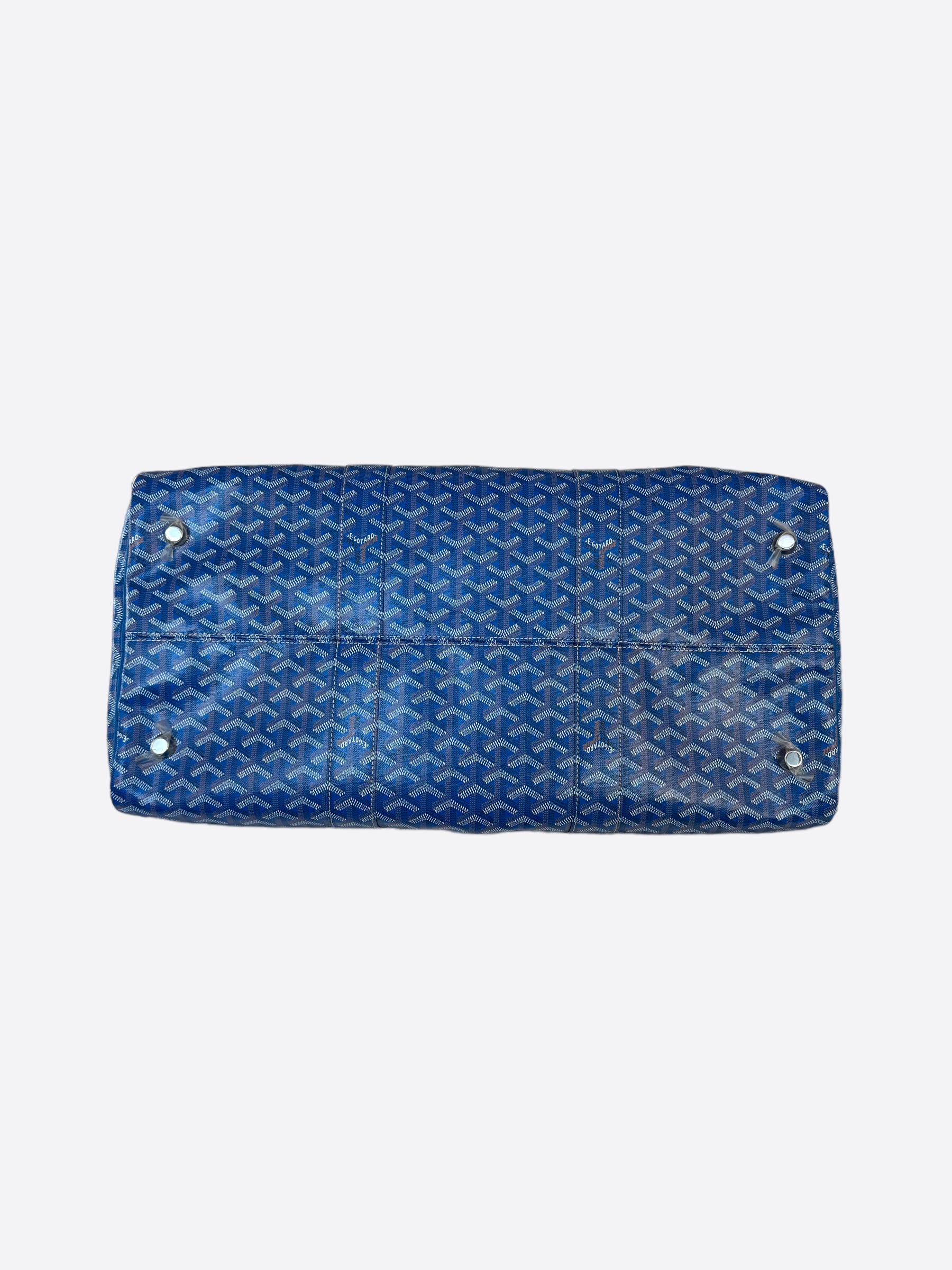 Goyard Blue Goyardine Boston 50 Duffle Bag – Savonches
