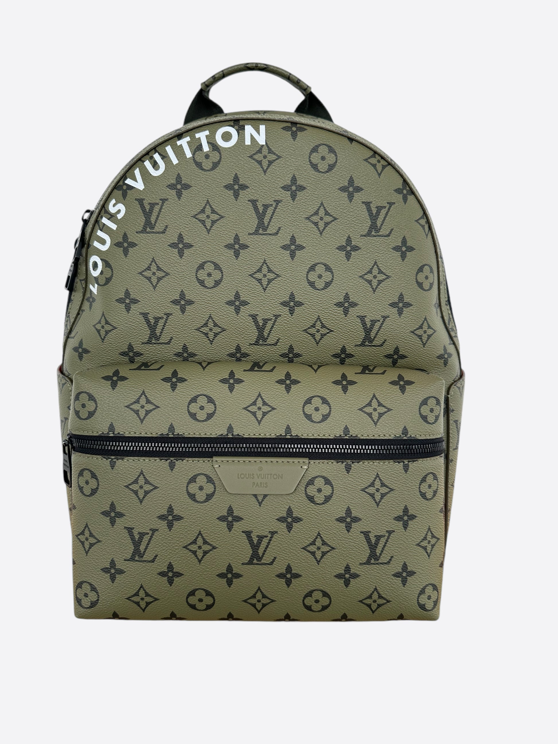loui vuitton backpack men's Louis Vuitton Green & Black Monogram Discovery Backpack – Savonches