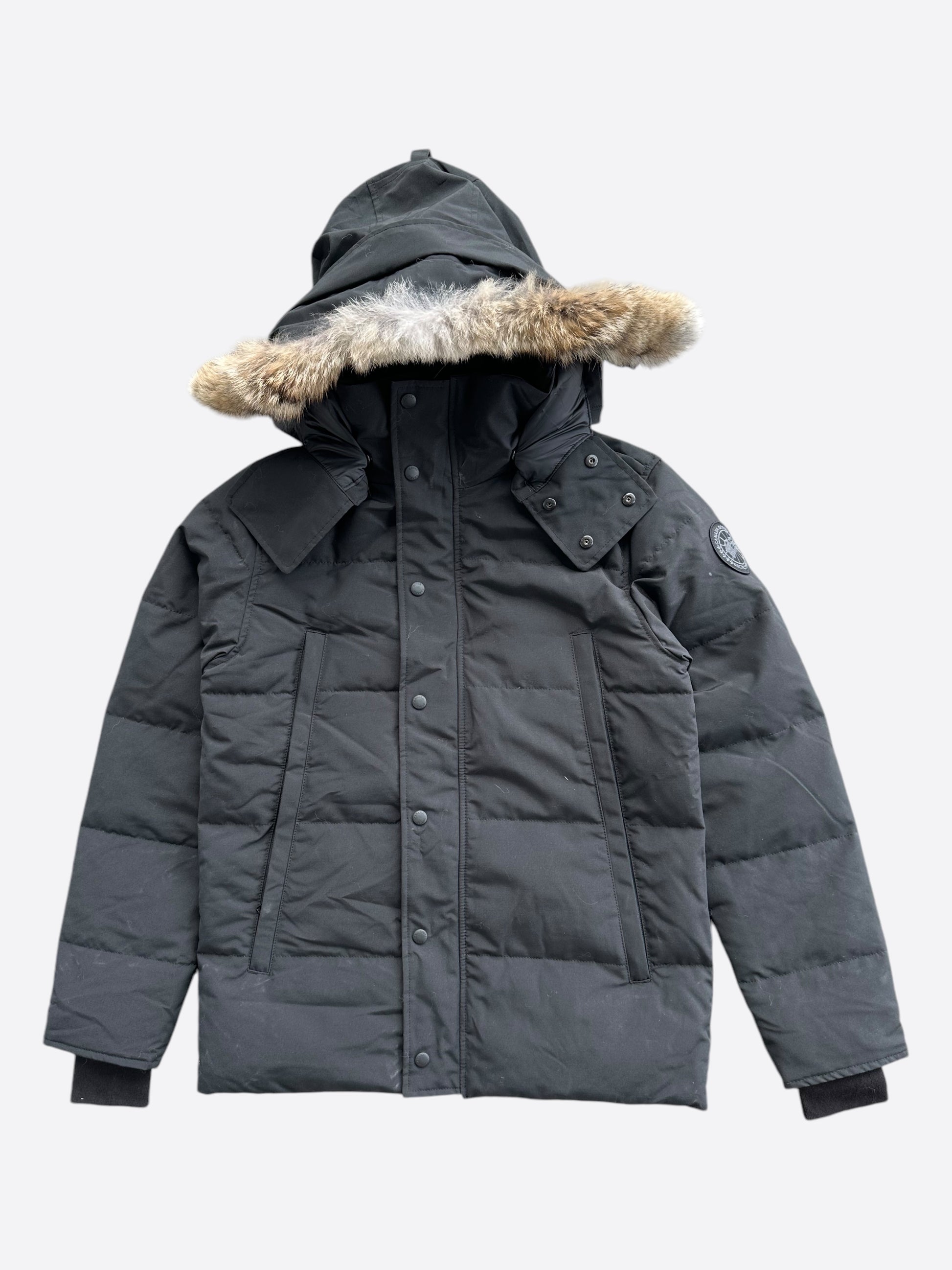 Canada Goose Wyndham Parka Grey Black Label Canada Goose Black