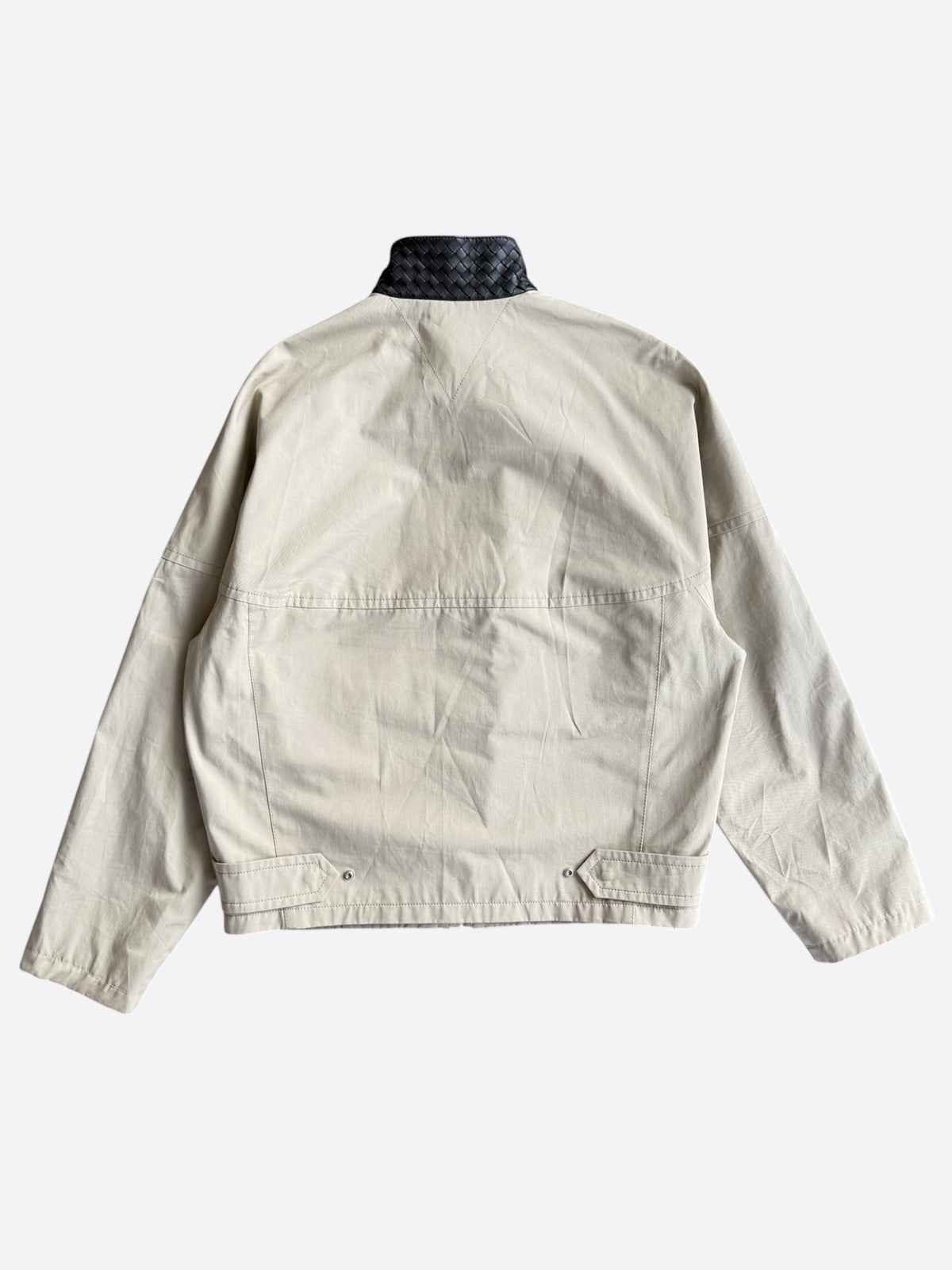 Bottega Beige & Black Intrecciato Jacket