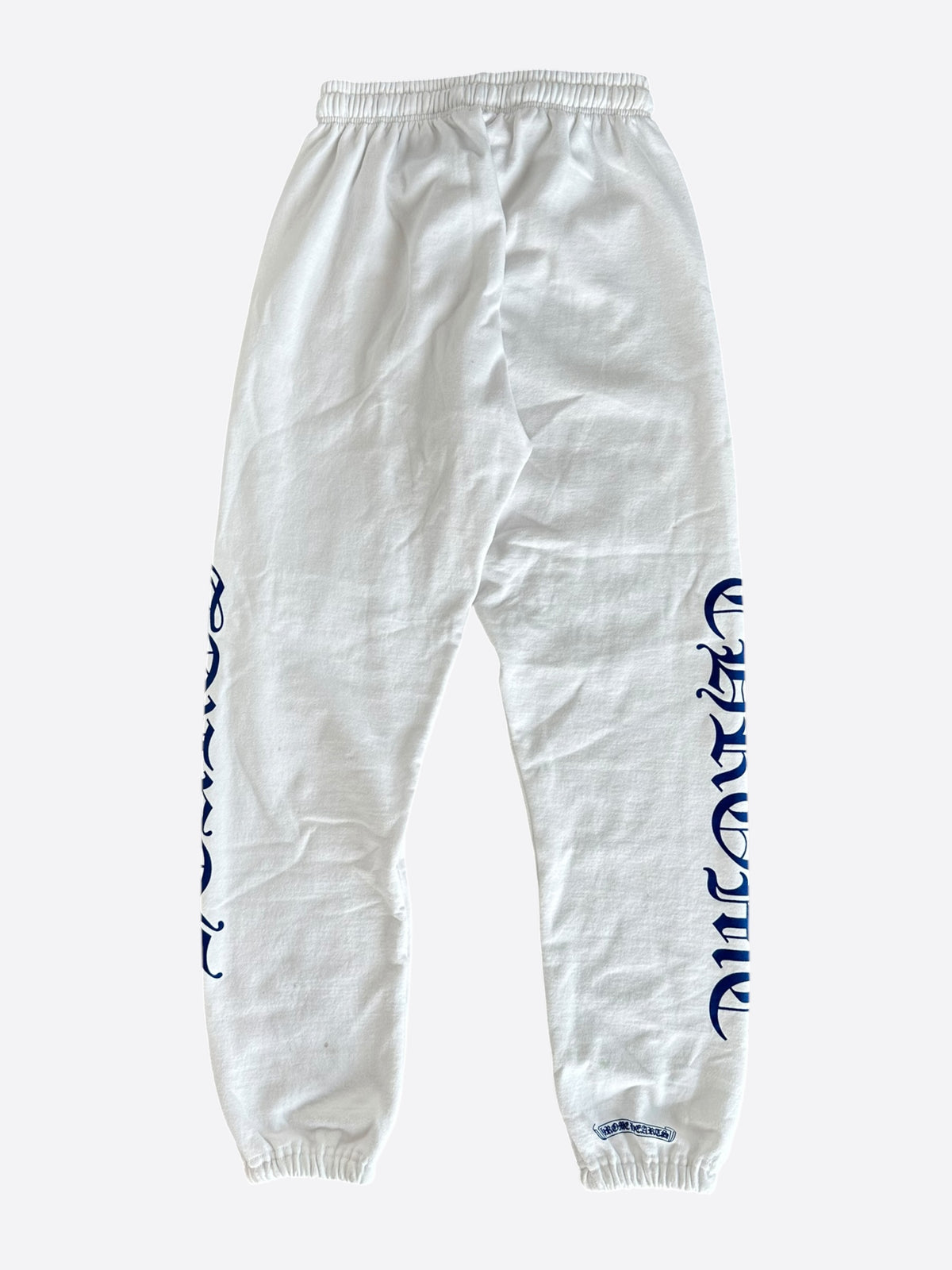 Chrome Hearts White & Blue Horseshoe Logo Sweatpants