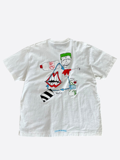 Chrome Hearts Matty Boy White Retro-Cycle Graphic T-Shirt