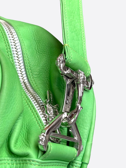 Chrome Hearts Green Leather Plus Cross Patch Bag