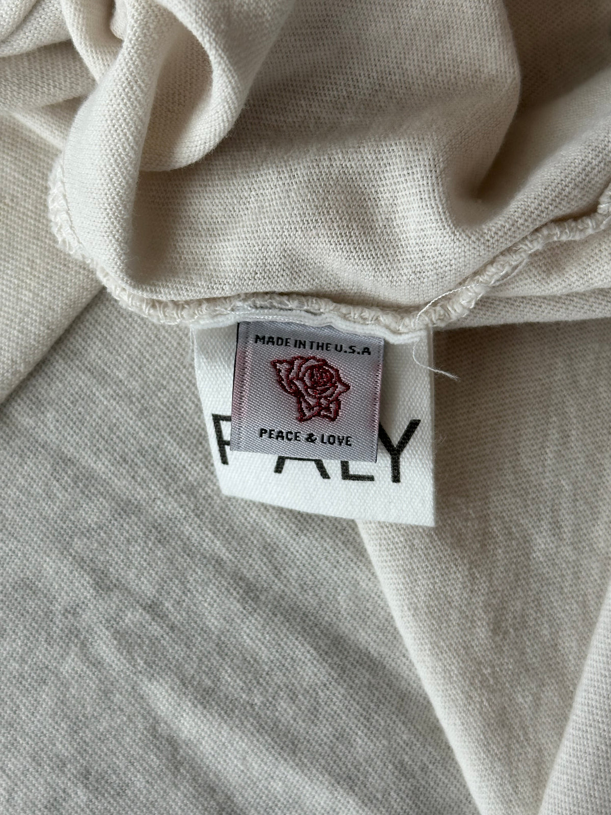 Paly White & Multicolor Bound For Glory Distressed T-Shirt
