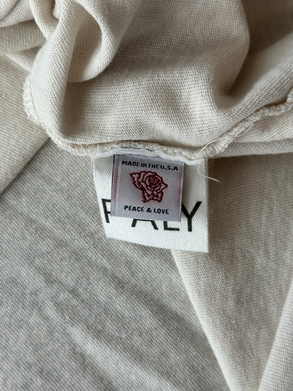 Paly White & Multicolor Bound For Glory Distressed T-Shirt