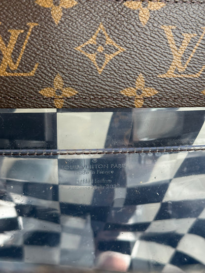 Louis Vuitton Transparent Brown Chess Monogram Christopher Backpack