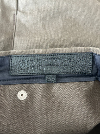 Chrome Hearts Brown & Black Cross Patch Carpenter Pants