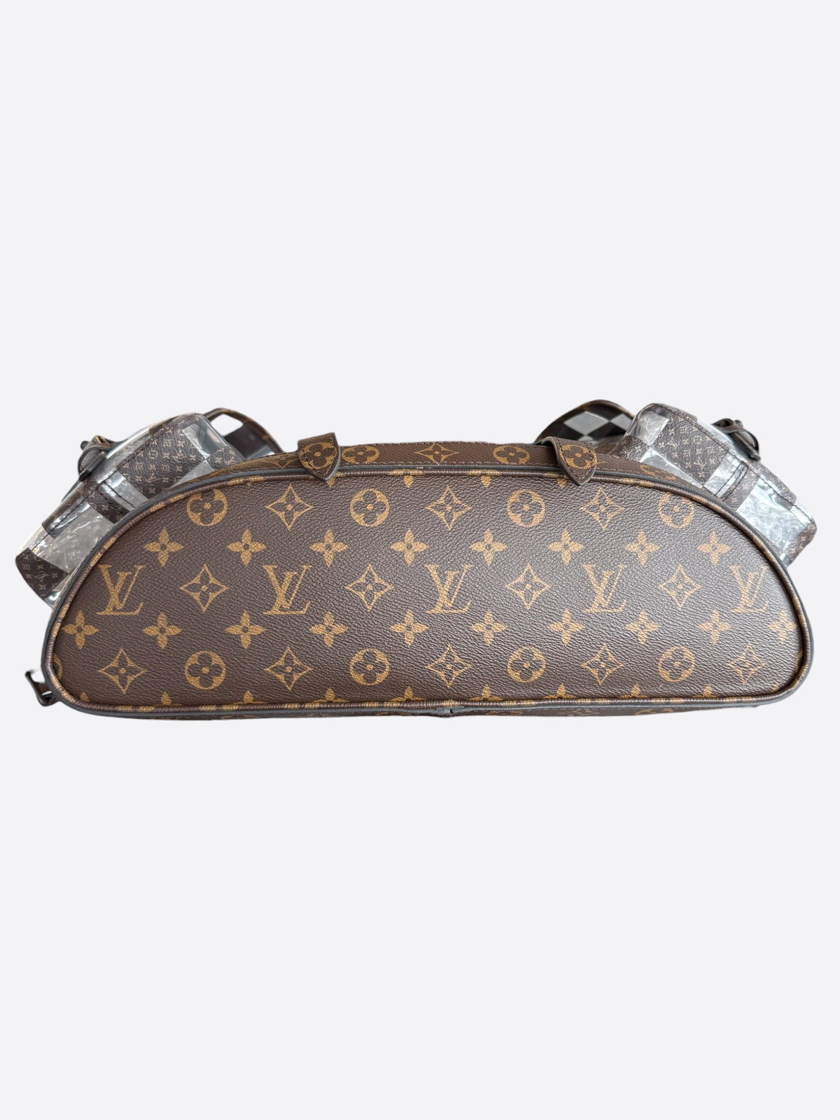 Louis Vuitton Transparent Brown Chess Monogram Christopher Backpack