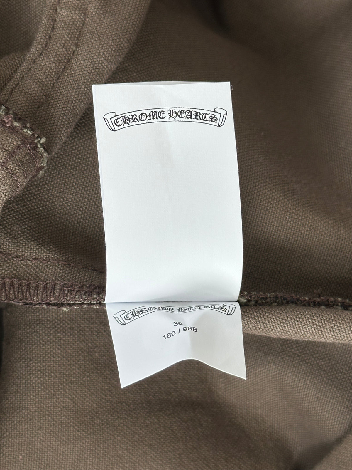 Chrome Hearts Brown & Black Cross Patch Carpenter Pants