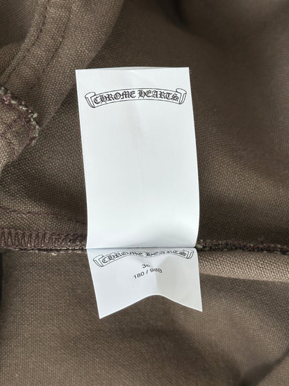 Chrome Hearts Brown & Black Cross Patch Carpenter Pants