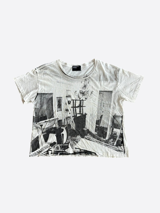 Enfants Riches Deprimes White & Black Destroyed Apartment T-Shirt