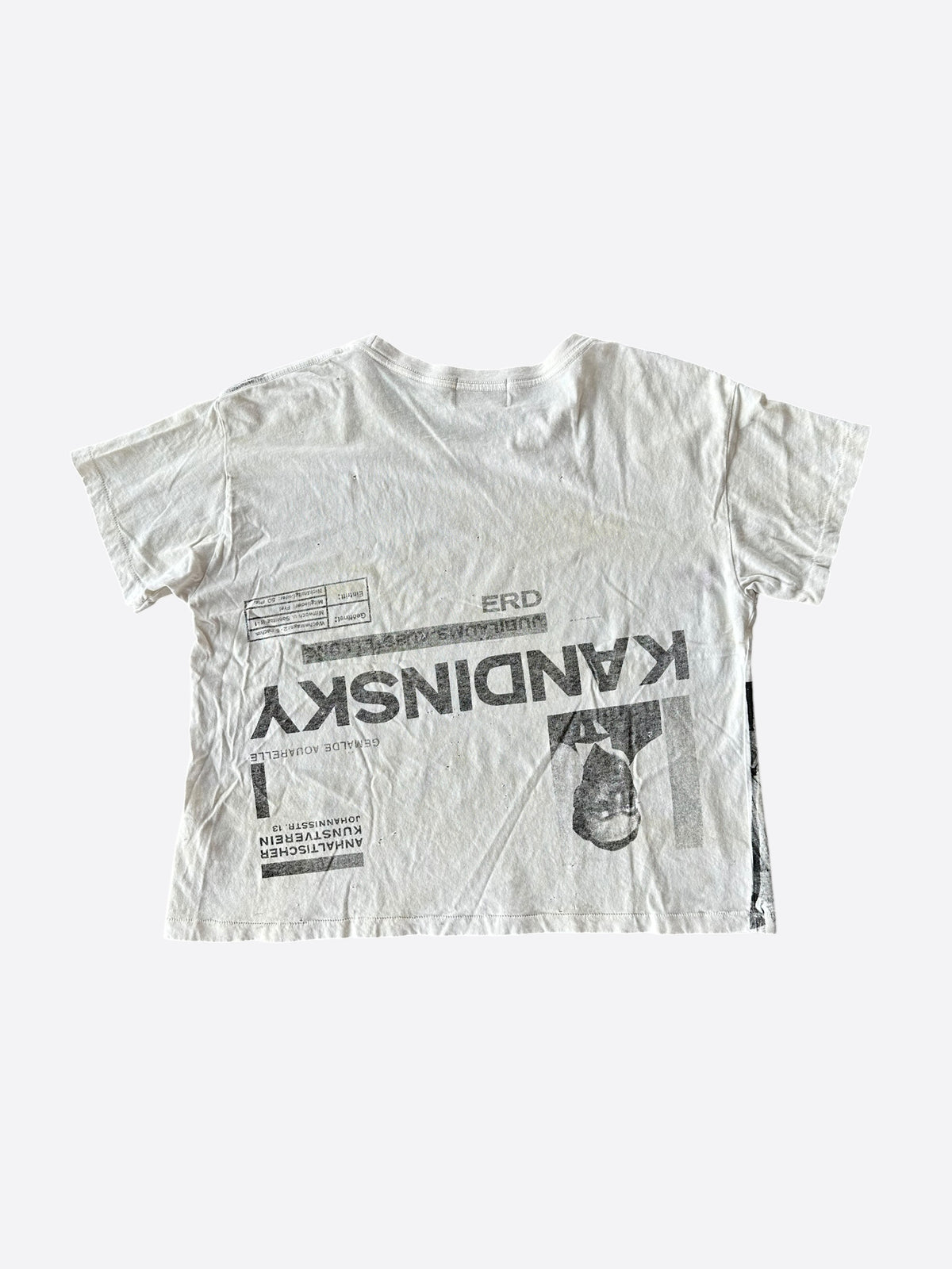 Enfants Riches Deprimes White & Black Destroyed Apartment T-Shirt