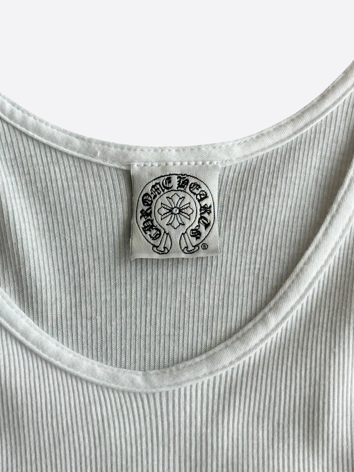 Chrome Hearts Malibu White & Black Cross Tank Top