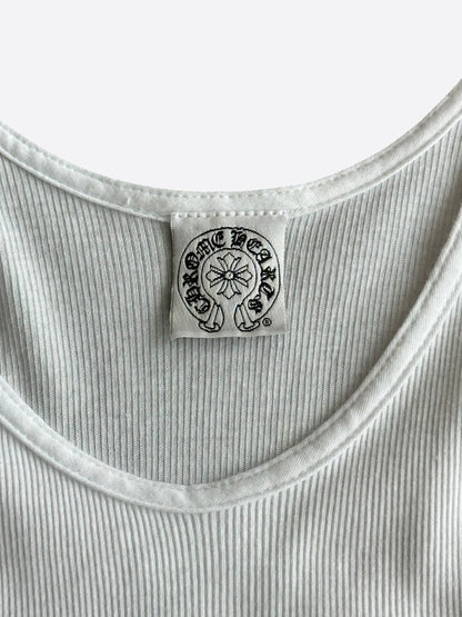 Chrome Hearts Malibu White & Black Cross Tank Top