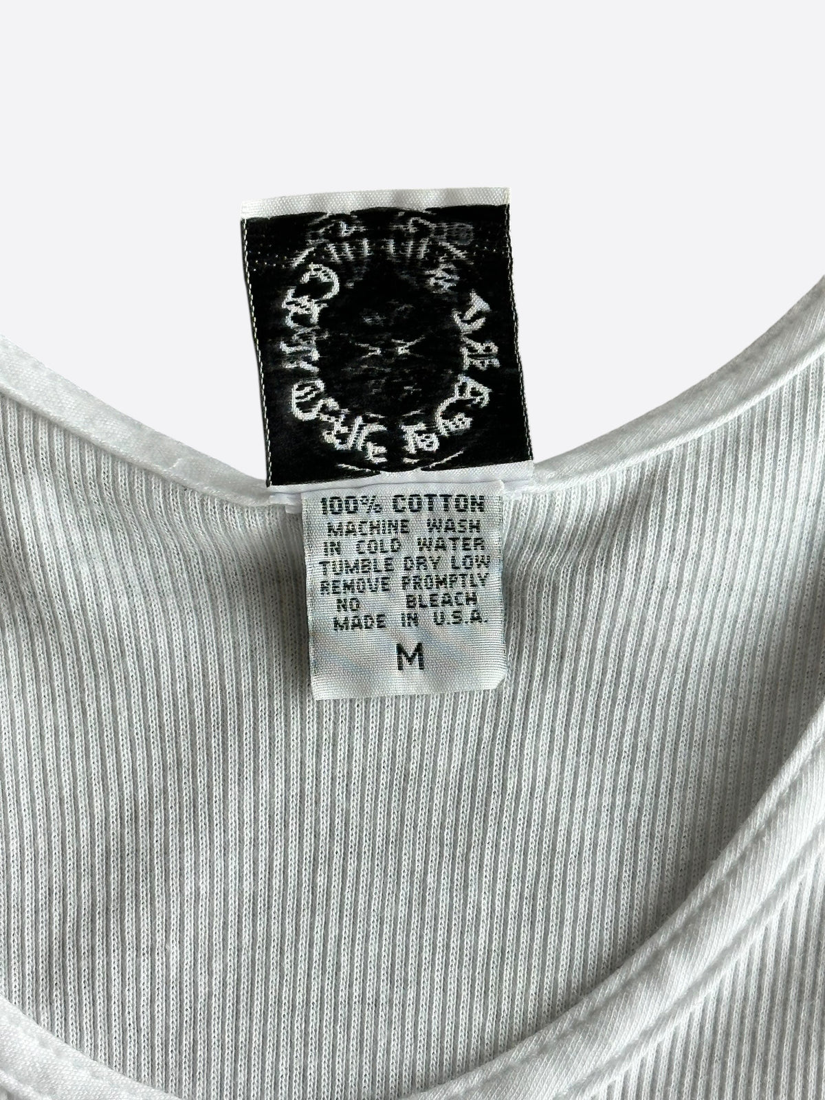 Chrome Hearts Malibu White & Black Cross Tank Top