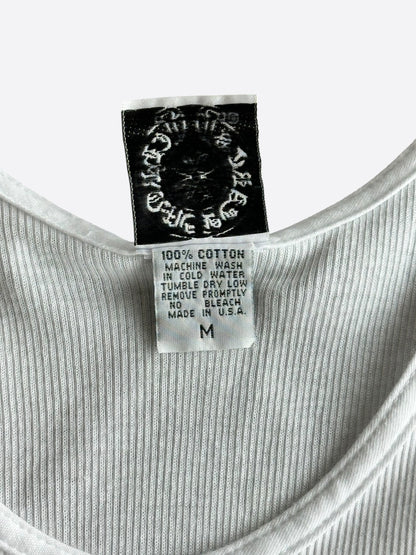Chrome Hearts Malibu White & Black Cross Tank Top