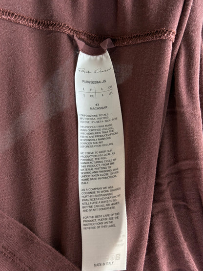 Rick Owens Burgundy Level T-Shirt